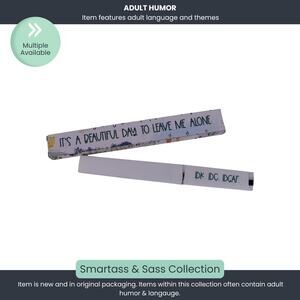 IDK IDC IDGAF Glass Nail File with Case